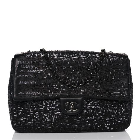 chanel sequin bag 2023|chanel lambskin clutch.